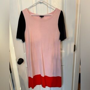 Ann Taylor colorblock women’s sweater dress size small